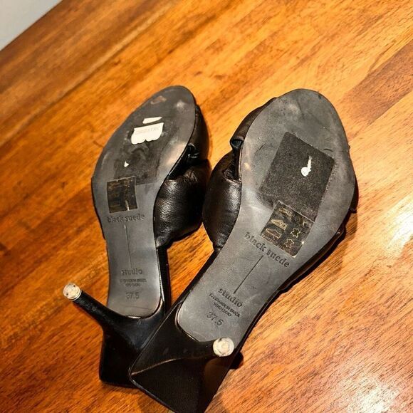 NWOB Black Suede Studio Eliza Sandals - Picture 6 of 8